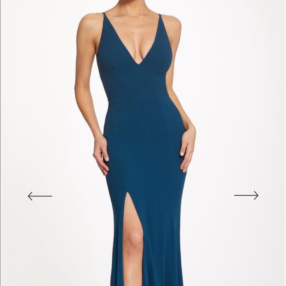 Dress the Population Iris Dress, Peacock Blue - S